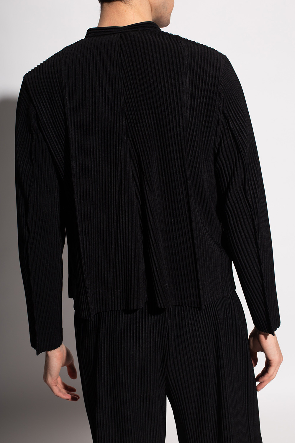 Black Ribbed jacket Bonding Issey Miyake Homme Plisse - IetpShops